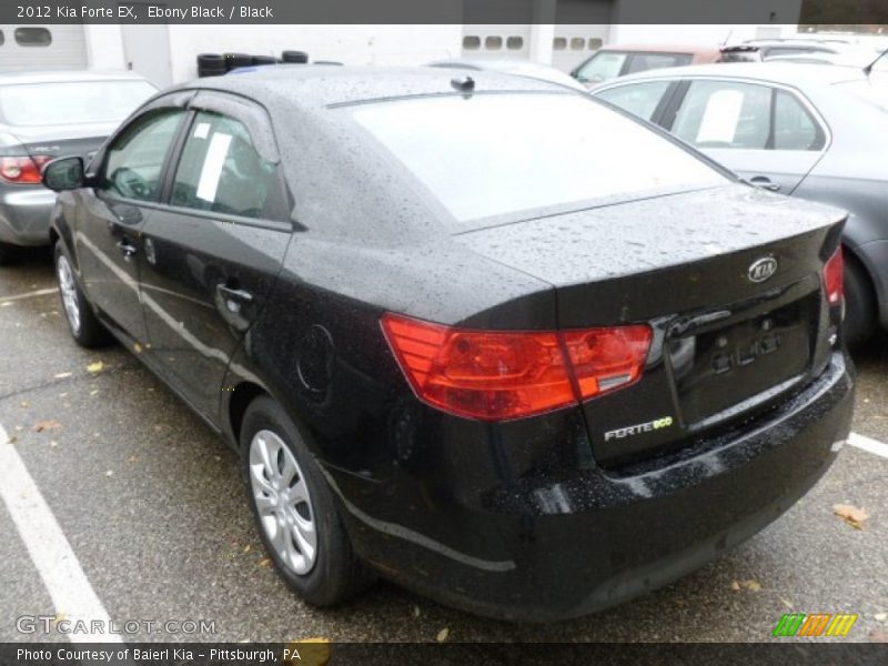Ebony Black / Black 2012 Kia Forte EX