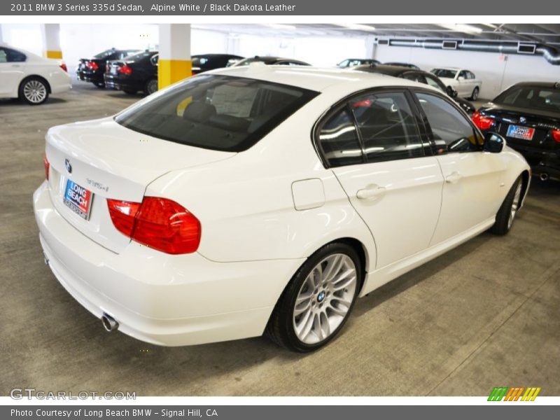 Alpine White / Black Dakota Leather 2011 BMW 3 Series 335d Sedan