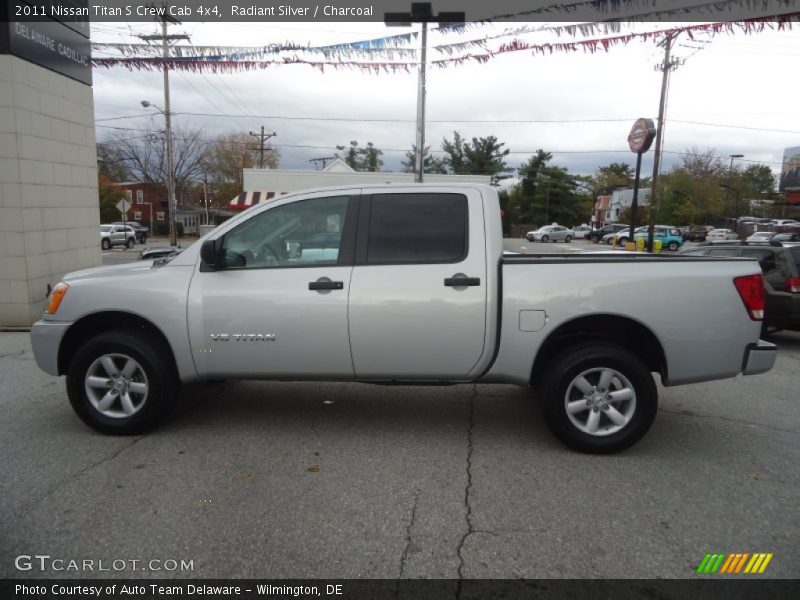 Radiant Silver / Charcoal 2011 Nissan Titan S Crew Cab 4x4