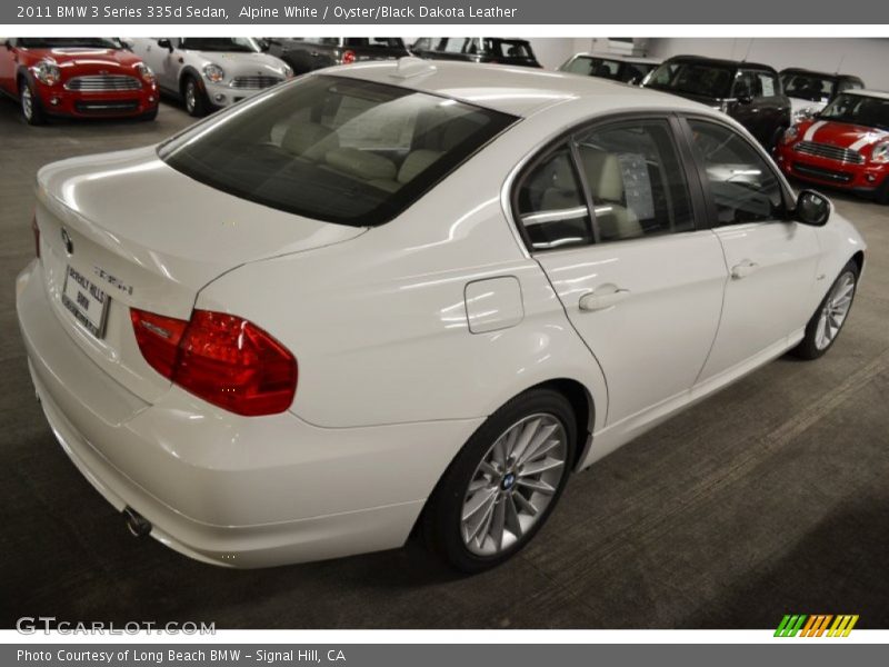 Alpine White / Oyster/Black Dakota Leather 2011 BMW 3 Series 335d Sedan