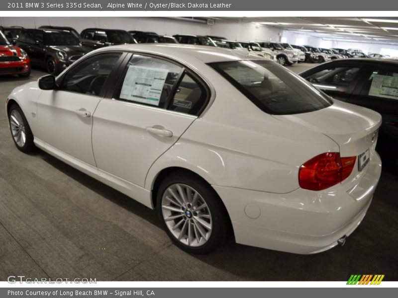 Alpine White / Oyster/Black Dakota Leather 2011 BMW 3 Series 335d Sedan