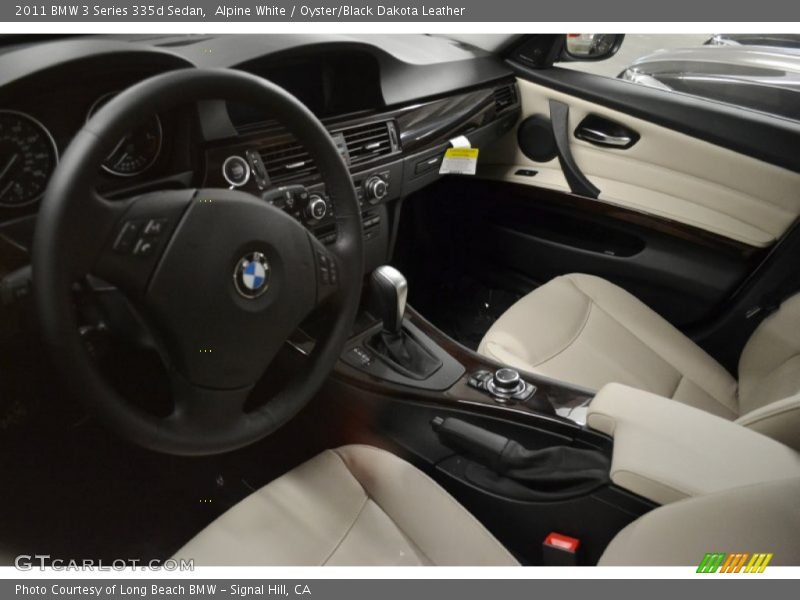 Alpine White / Oyster/Black Dakota Leather 2011 BMW 3 Series 335d Sedan