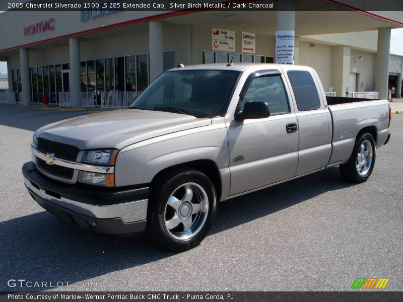 Silver Birch Metallic / Dark Charcoal 2005 Chevrolet Silverado 1500 LS Z85 Extended Cab