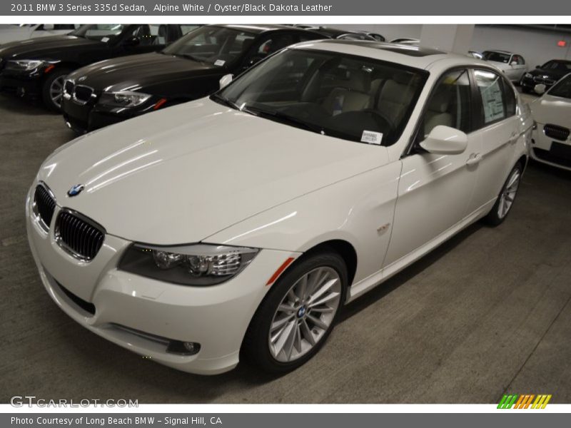 Alpine White / Oyster/Black Dakota Leather 2011 BMW 3 Series 335d Sedan