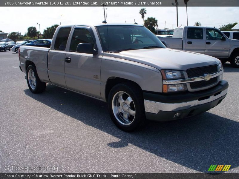 Silver Birch Metallic / Dark Charcoal 2005 Chevrolet Silverado 1500 LS Z85 Extended Cab