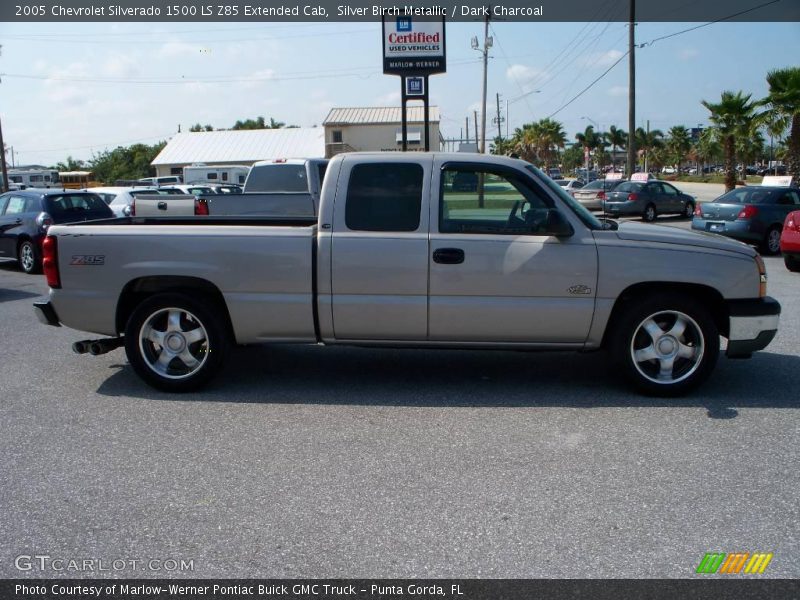 Silver Birch Metallic / Dark Charcoal 2005 Chevrolet Silverado 1500 LS Z85 Extended Cab