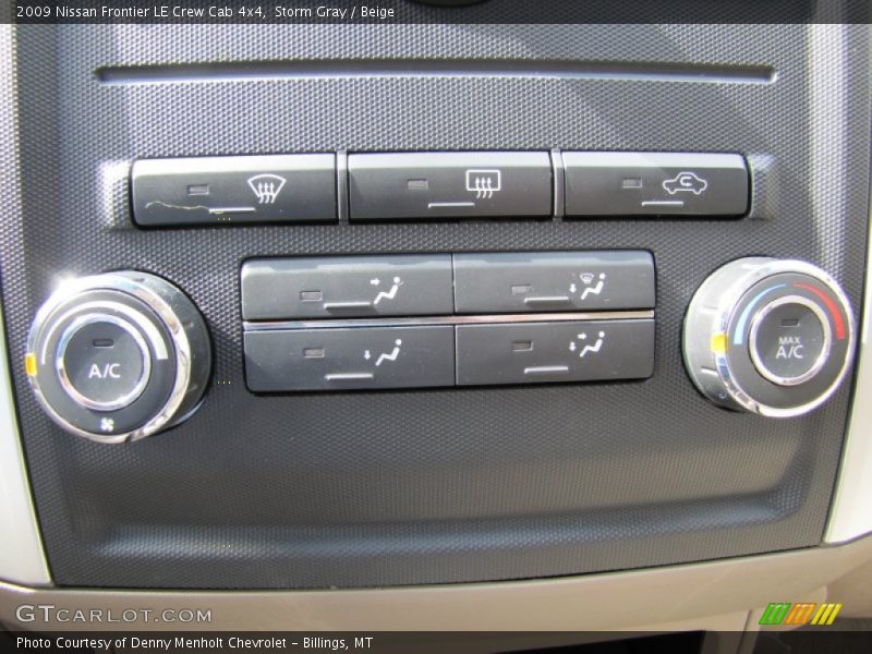 Storm Gray / Beige 2009 Nissan Frontier LE Crew Cab 4x4