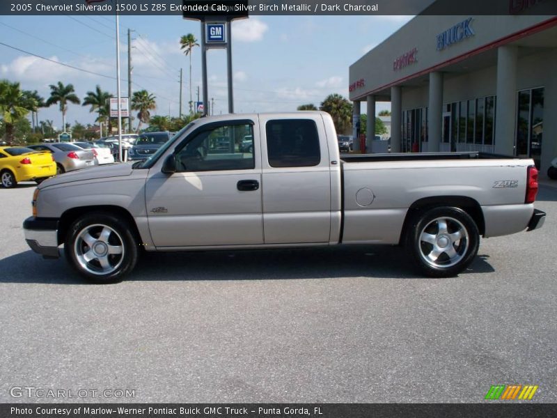 Silver Birch Metallic / Dark Charcoal 2005 Chevrolet Silverado 1500 LS Z85 Extended Cab