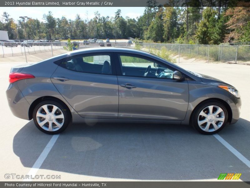 Harbor Gray Metallic / Gray 2013 Hyundai Elantra Limited