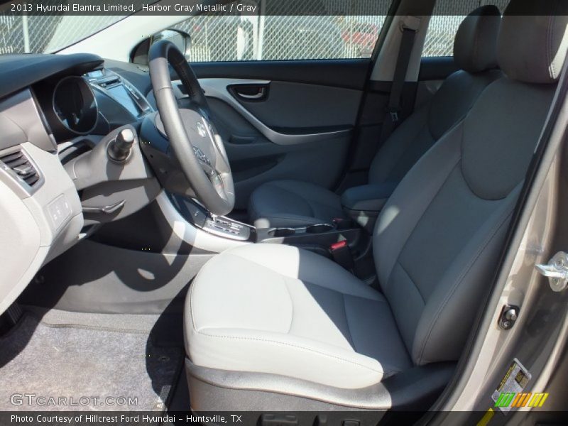 Harbor Gray Metallic / Gray 2013 Hyundai Elantra Limited
