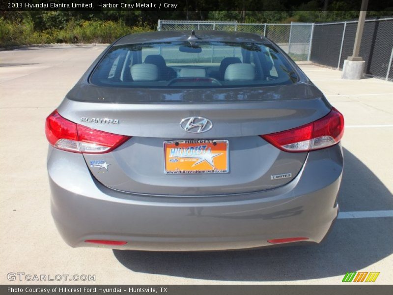 Harbor Gray Metallic / Gray 2013 Hyundai Elantra Limited
