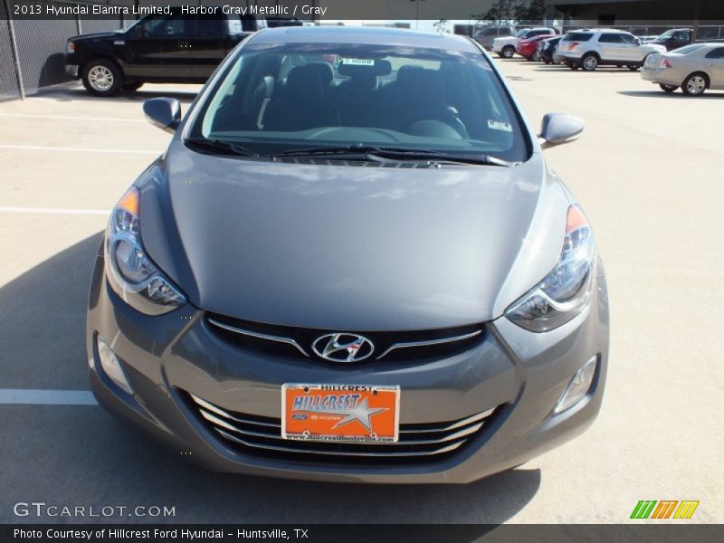 Harbor Gray Metallic / Gray 2013 Hyundai Elantra Limited