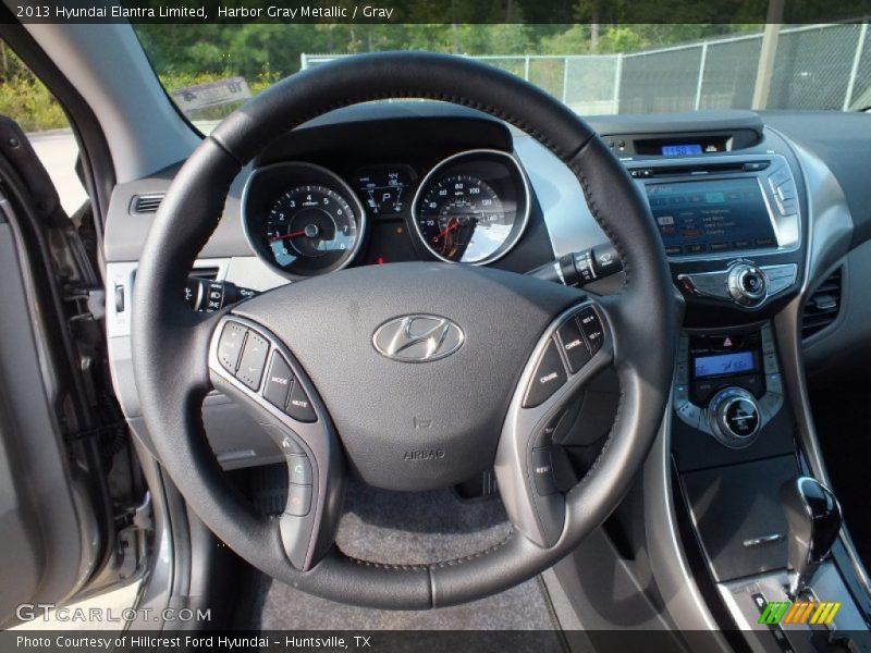 Harbor Gray Metallic / Gray 2013 Hyundai Elantra Limited