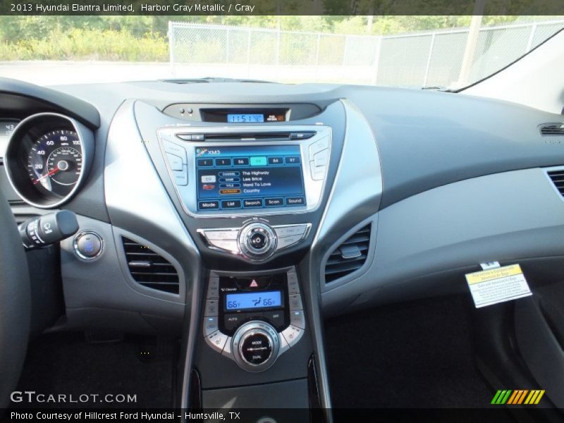 Controls of 2013 Elantra Limited