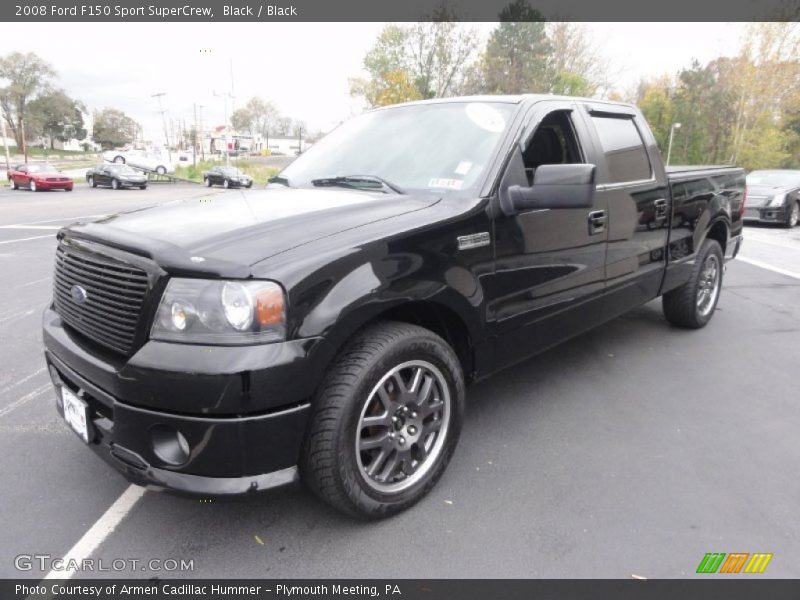 Black / Black 2008 Ford F150 Sport SuperCrew