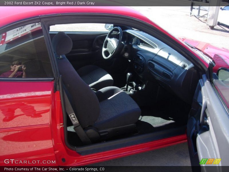 Bright Red / Dark Gray 2002 Ford Escort ZX2 Coupe