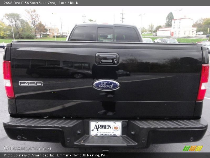 Black / Black 2008 Ford F150 Sport SuperCrew