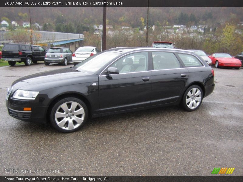 Brilliant Black / Cardamom Beige 2007 Audi A6 3.2 quattro Avant