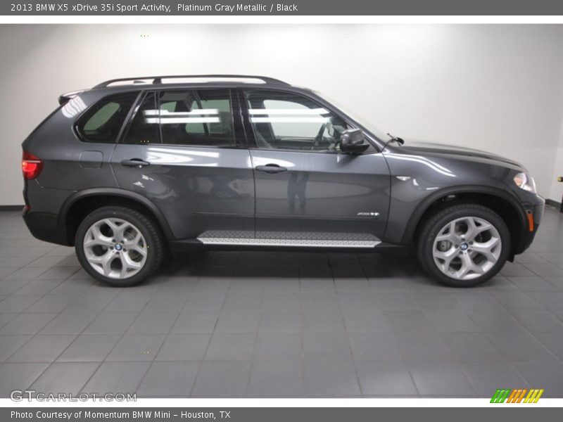 Platinum Gray Metallic / Black 2013 BMW X5 xDrive 35i Sport Activity