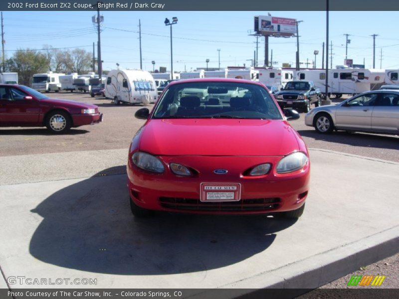 Bright Red / Dark Gray 2002 Ford Escort ZX2 Coupe