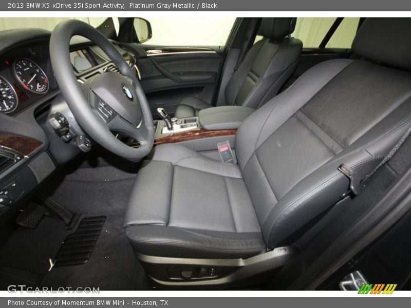 Platinum Gray Metallic / Black 2013 BMW X5 xDrive 35i Sport Activity