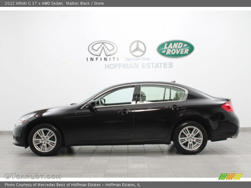 Malbec Black / Stone 2012 Infiniti G 37 x AWD Sedan