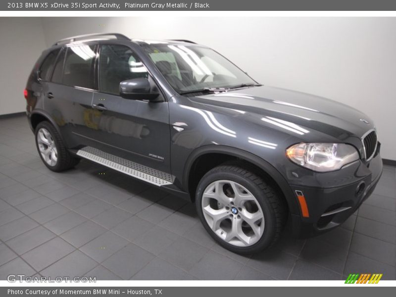 Platinum Gray Metallic / Black 2013 BMW X5 xDrive 35i Sport Activity