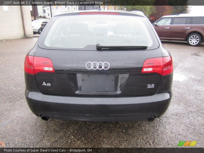 Brilliant Black / Cardamom Beige 2007 Audi A6 3.2 quattro Avant