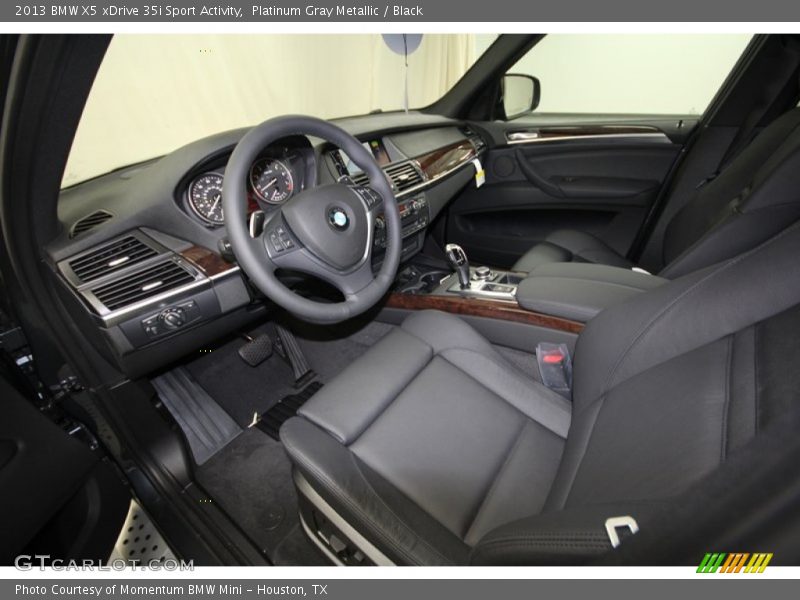 Platinum Gray Metallic / Black 2013 BMW X5 xDrive 35i Sport Activity