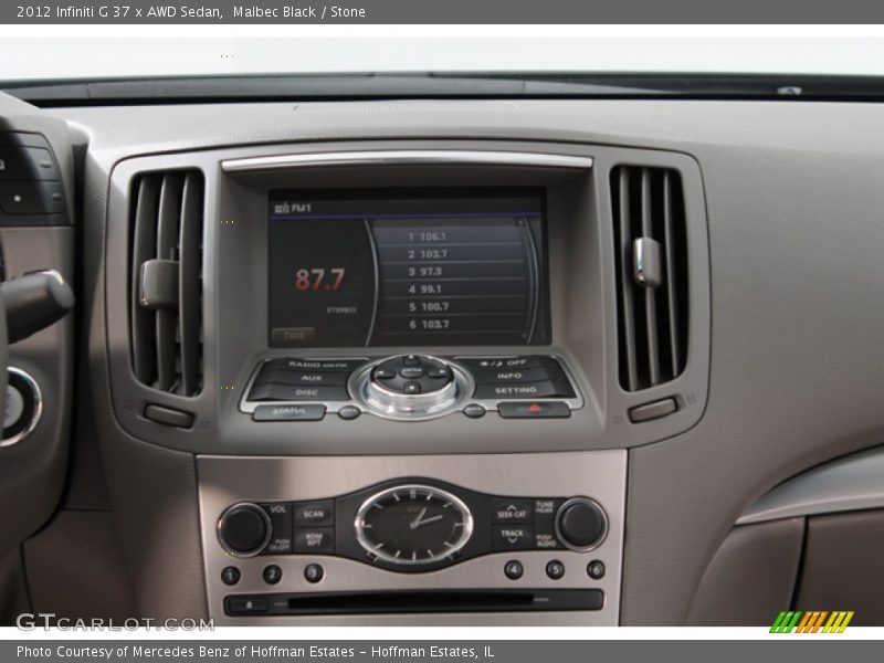Malbec Black / Stone 2012 Infiniti G 37 x AWD Sedan
