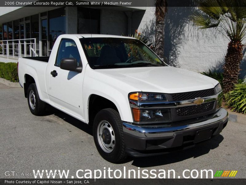 Summit White / Medium Pewter 2006 Chevrolet Colorado Regular Cab