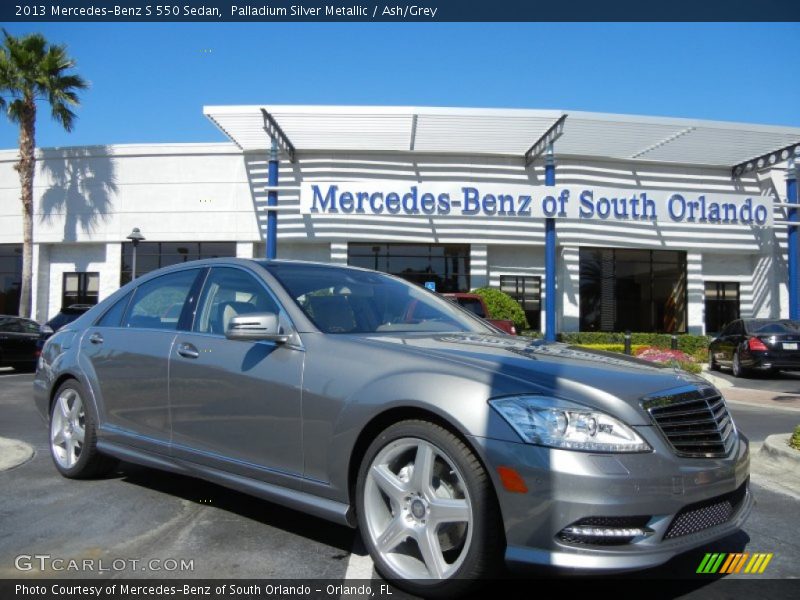 Palladium Silver Metallic / Ash/Grey 2013 Mercedes-Benz S 550 Sedan