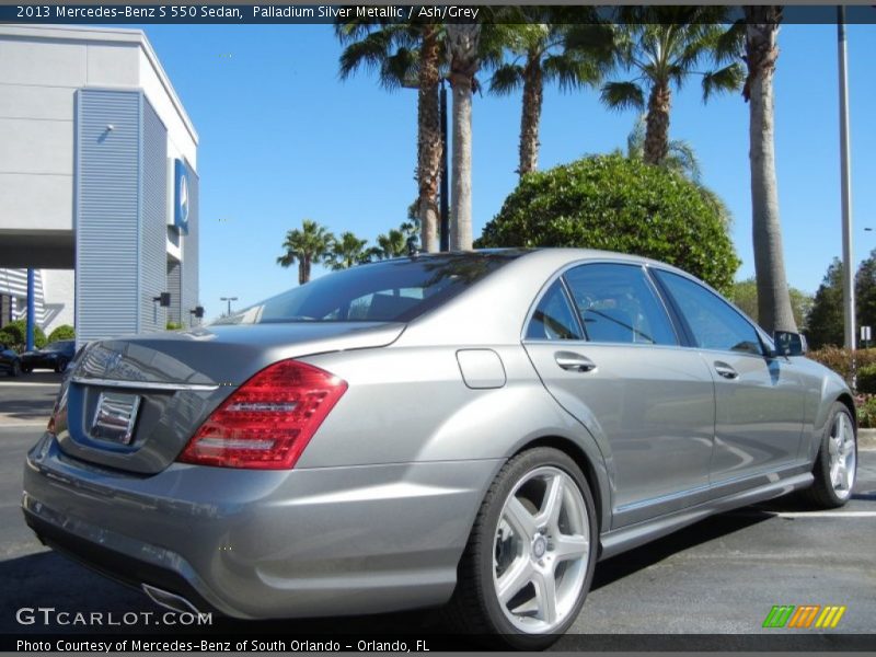 Palladium Silver Metallic / Ash/Grey 2013 Mercedes-Benz S 550 Sedan