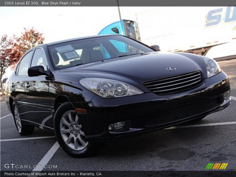 Blue Onyx Pearl / Ivory 2003 Lexus ES 300