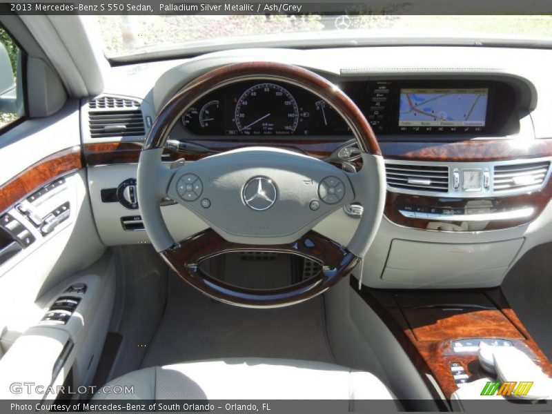 Palladium Silver Metallic / Ash/Grey 2013 Mercedes-Benz S 550 Sedan