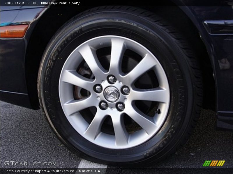 Blue Onyx Pearl / Ivory 2003 Lexus ES 300