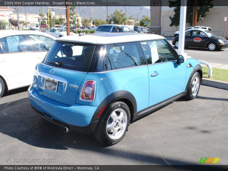 Oxygen Blue / Black/Grey 2009 Mini Cooper Hardtop
