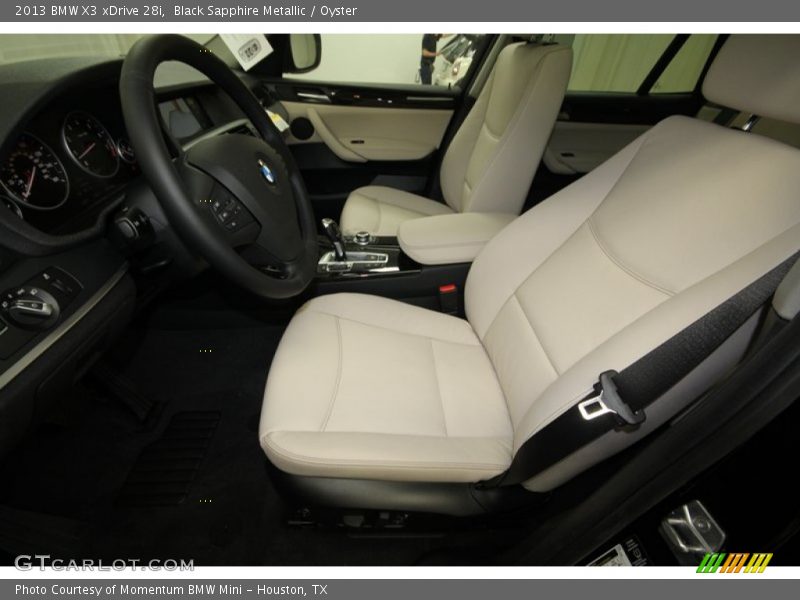 Black Sapphire Metallic / Oyster 2013 BMW X3 xDrive 28i