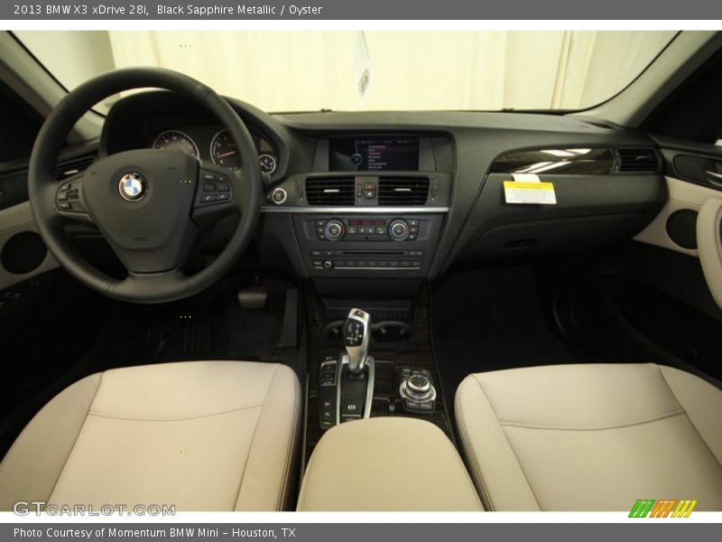 Black Sapphire Metallic / Oyster 2013 BMW X3 xDrive 28i