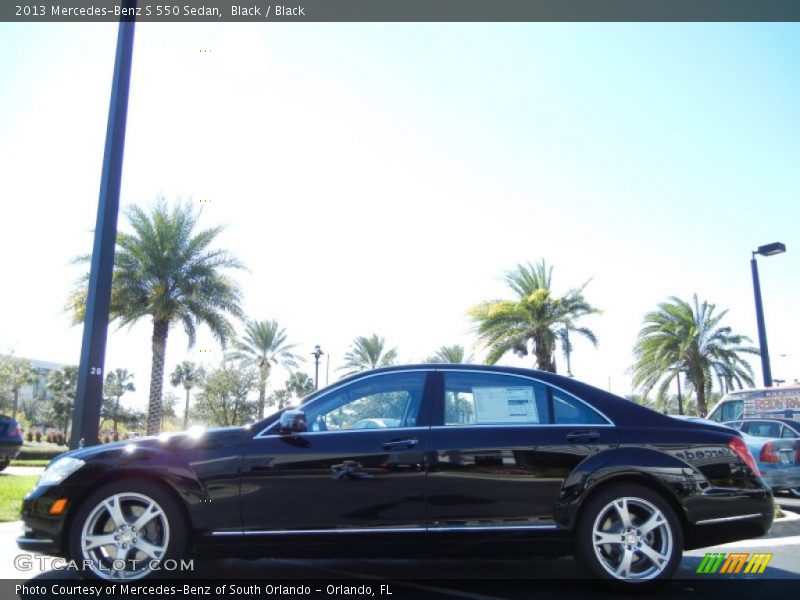Black / Black 2013 Mercedes-Benz S 550 Sedan