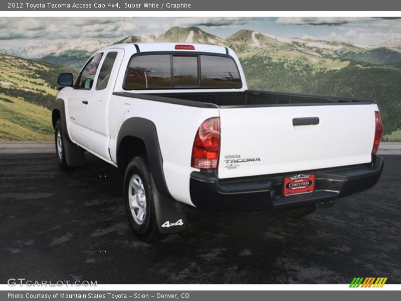 Super White / Graphite 2012 Toyota Tacoma Access Cab 4x4