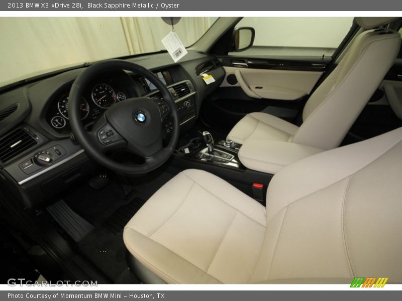 Black Sapphire Metallic / Oyster 2013 BMW X3 xDrive 28i