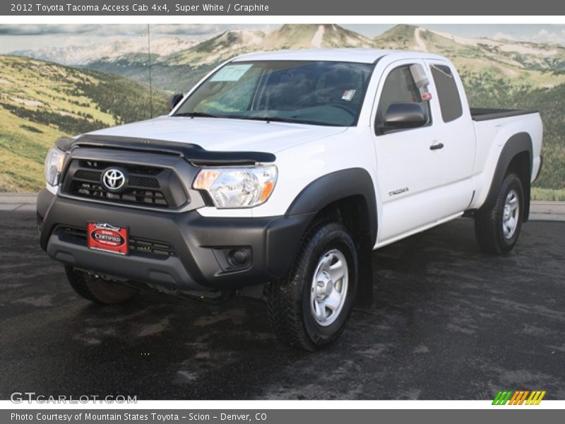 Super White / Graphite 2012 Toyota Tacoma Access Cab 4x4