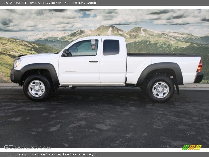 Super White / Graphite 2012 Toyota Tacoma Access Cab 4x4