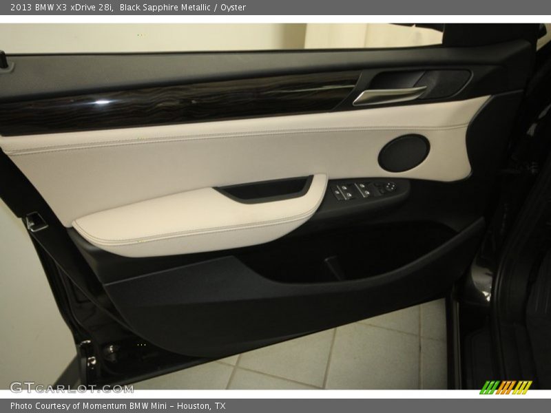Black Sapphire Metallic / Oyster 2013 BMW X3 xDrive 28i