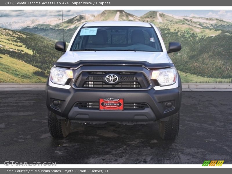 Super White / Graphite 2012 Toyota Tacoma Access Cab 4x4