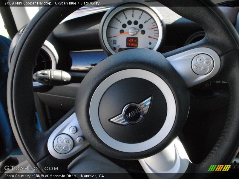 Oxygen Blue / Black/Grey 2009 Mini Cooper Hardtop