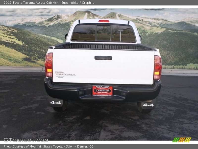 Super White / Graphite 2012 Toyota Tacoma Access Cab 4x4