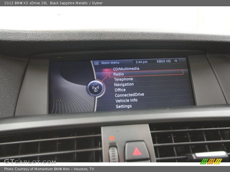 Black Sapphire Metallic / Oyster 2013 BMW X3 xDrive 28i
