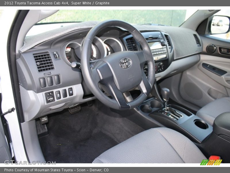 Super White / Graphite 2012 Toyota Tacoma Access Cab 4x4